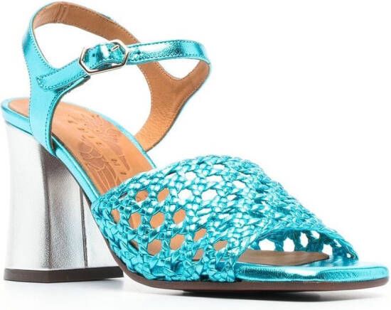 Chie Mihara woven open-toe 90mm sandals Blue