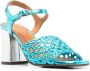 Chie Mihara woven open-toe 90mm sandals Blue - Thumbnail 2