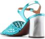 Chie Mihara woven open-toe 90mm sandals Blue - Thumbnail 3
