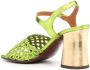 Chie Mihara woven open-toe 90mm sandals Green - Thumbnail 3