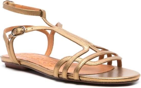 Chie Mihara Yael metallic sandals Brown