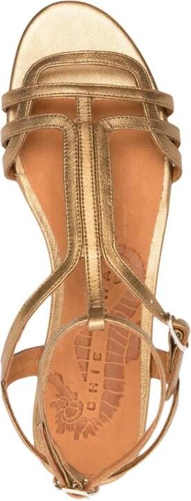 Chie Mihara Yael metallic sandals Brown