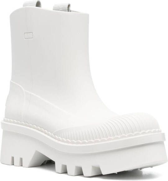 Chloé 60mm track-sole Chelsea boots White