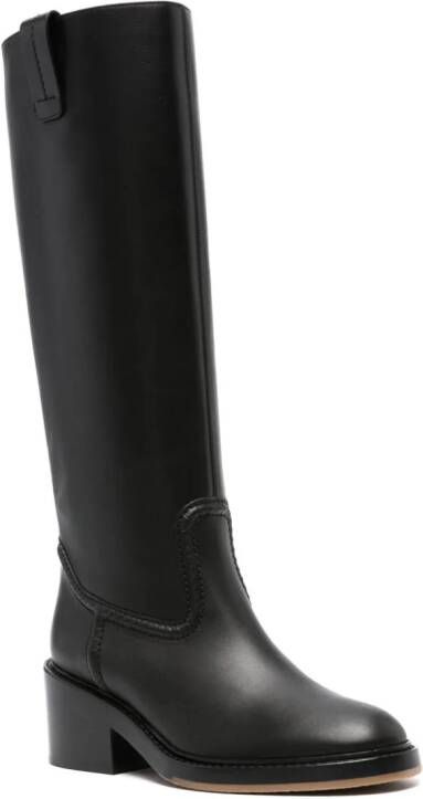 Chloé 70mm knee-high leather boots Black