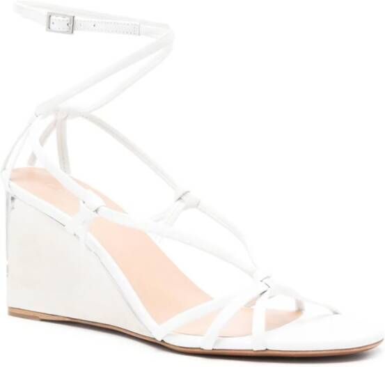 Chloé 85mm wedge sandals White