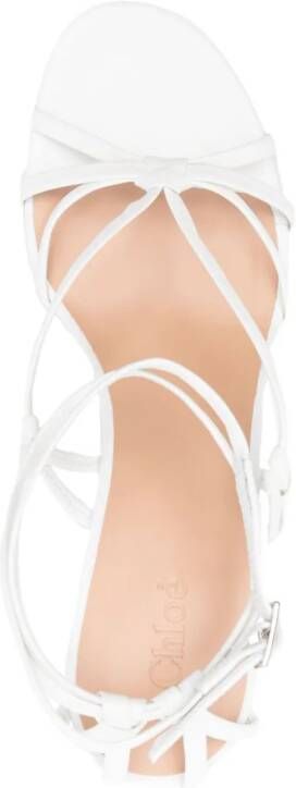 Chloé 85mm wedge sandals White