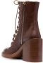Chloé ankle lace-up fastening boots Brown - Thumbnail 3