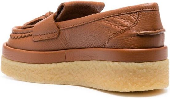 Chloé Jamie platform leather loafers Brown
