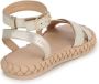 Chloé Kids braided-sole leather sandals Gold - Thumbnail 3
