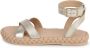 Chloé Kids braided-sole leather sandals Gold - Thumbnail 5