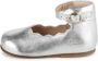 Chloé Kids buckled leather ballerina shoes Silver - Thumbnail 4