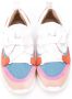 Chloé Kids contrast-panel cross-strap trainers White - Thumbnail 3