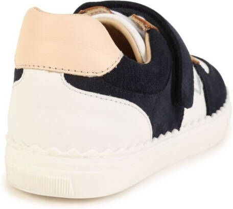 Chloé Kids leather panelled sneakers Neutrals