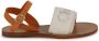 Chloé Kids logo-embroidered leather sandals White - Thumbnail 2