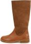 Chloé Kids logo-engraved suede knee-length boots Brown - Thumbnail 5