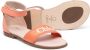 Chloé Kids logo-print ankle-strap sandals Orange - Thumbnail 2