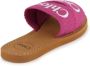 Chloé Kids logo-strap slip-on sandals Pink - Thumbnail 3