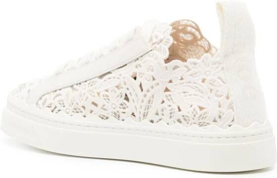 Chloé Lauren lace sneakers White