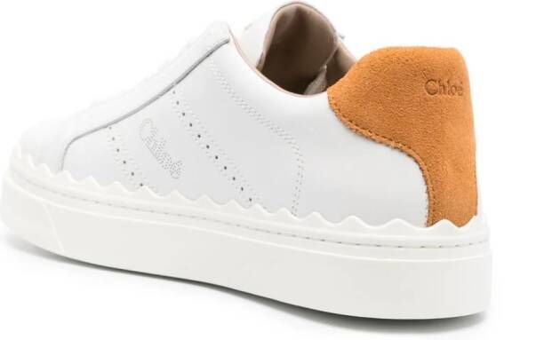 Chloé Lauren leather sneakers White