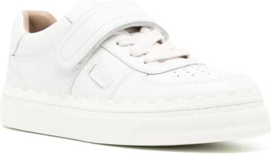 Chloé Lauren logo-patch sneakers White