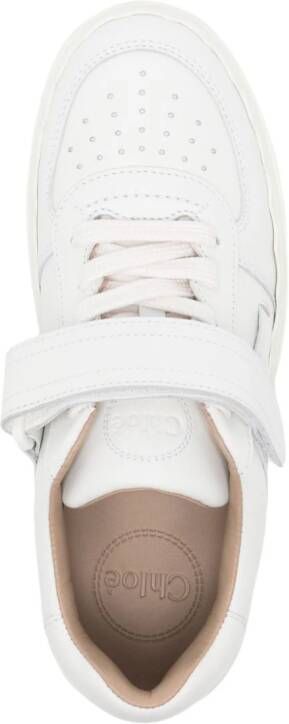 Chloé Lauren logo-patch sneakers White