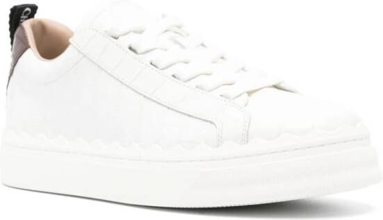 Chloé Lauren logo pull-tab sneakers White