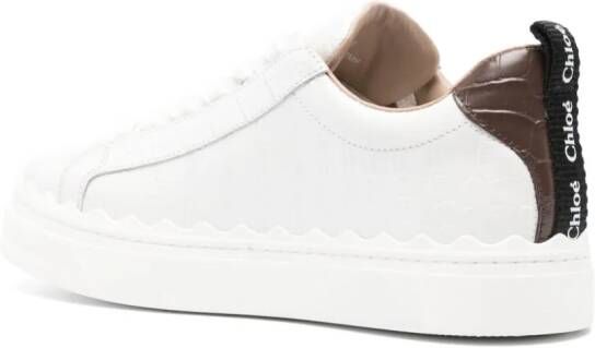 Chloé Lauren logo pull-tab sneakers White