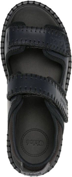 Chloé Lilli flatform sandals Black