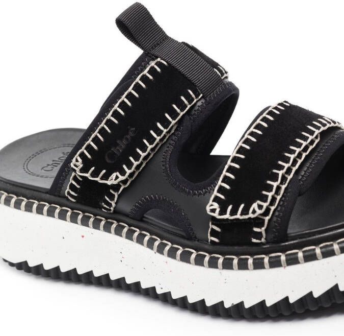 Chloé Lilli platform sandals Black