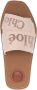 Chloé logo-embroidered slip-on sandals Neutrals - Thumbnail 4