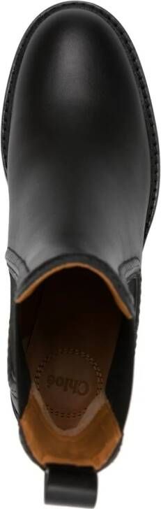 Chloé Mallo 60mm leather boots Black