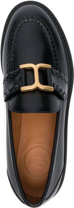 Chloé Marcie leather loafers Black