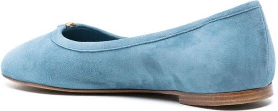 Chloé Marcie suede ballerina shoes Blue