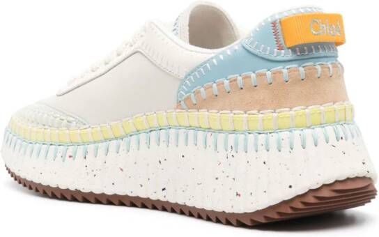Chloé Nama panelled-design sneakers Neutrals