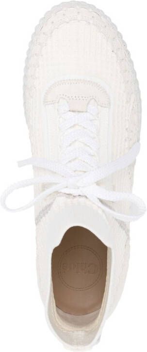 Chloé Nama platform-wedge sneakers White