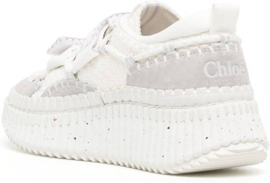Chloé Nama touch-strap sneakers White