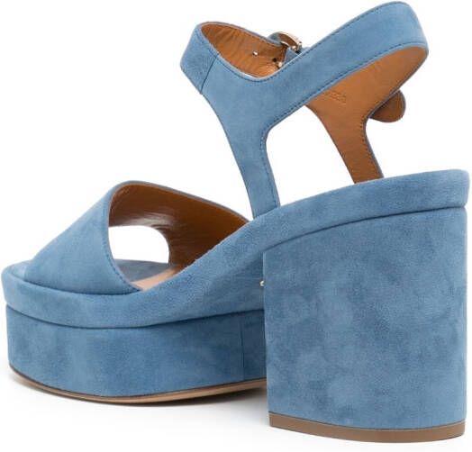 Chloé Odina 85mm suede sandals Blue