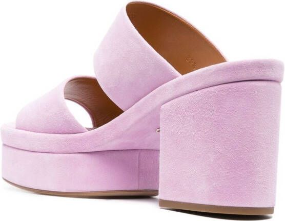 Chloé Odina 95mm suede sandals Purple