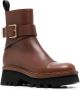 Chloé Owena ankle leather boots Brown - Thumbnail 2