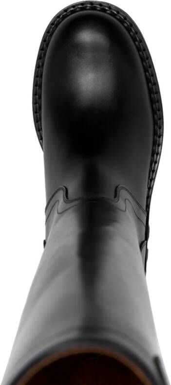 Chloé Owena knee-high leather boots Black