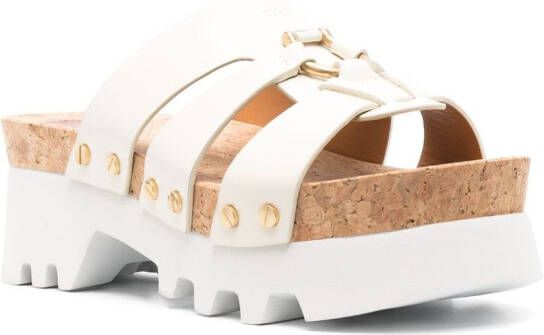 Chloé Owena platform sandals White