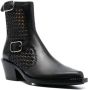 Chloé panelled leather western boots Black - Thumbnail 2