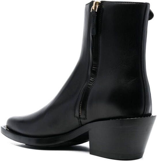 Chloé panelled leather western boots Black