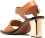 Chloé Rebecca 50mm leather sandals Brown - Thumbnail 3