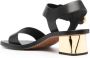 Chloé Rebecca 55mm leather sandals Black - Thumbnail 3