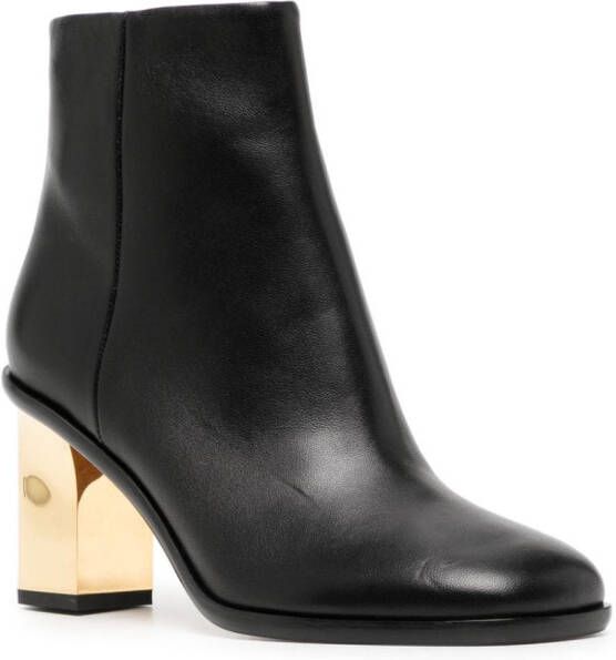 Chloé Rebecca 75mm leather boots Black
