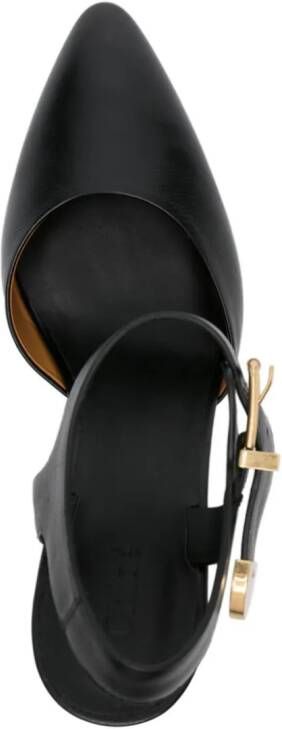 Chloé Rebecca 85mm leather pumps Black