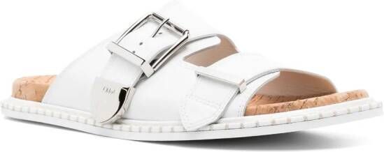 Chloé Rebecca double-strap sandals White