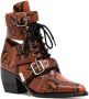 Chloé Reilly 60mm snakeskin boots Brown - Thumbnail 2
