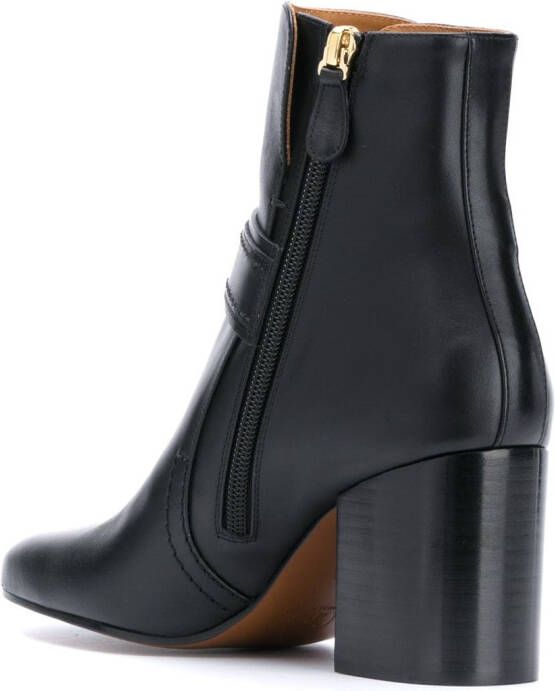 Chloé ring detail leather boots Black